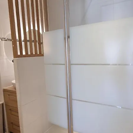 公寓 150m Des Plages 6 Couchages Parking 胡安莱潘