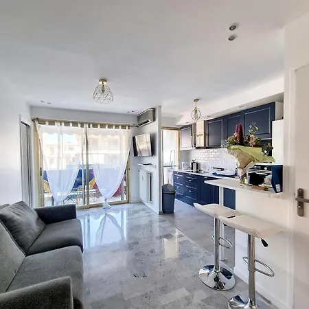 150m Des Plages 6 Couchages Parking Apartment Juan-les-Pins