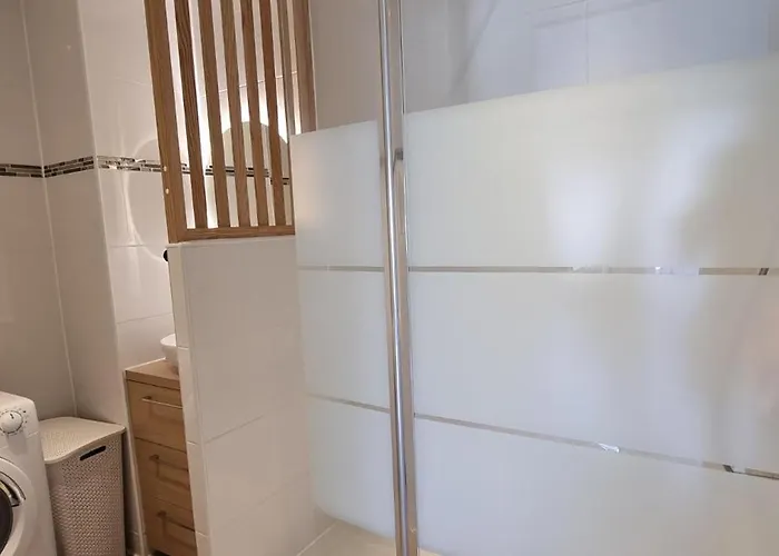 公寓 150m Des Plages 6 Couchages Parking 胡安莱潘