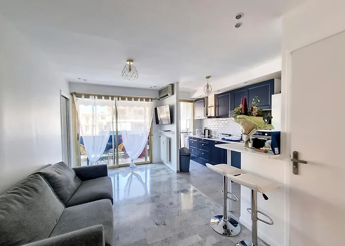 150m Des Plages 6 Couchages Parking 公寓 胡安莱潘